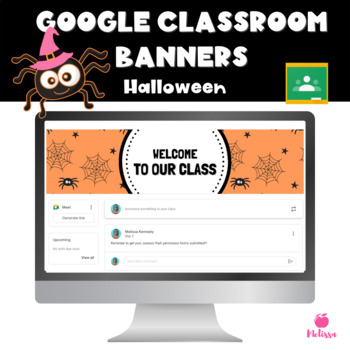 Preview of Google Classroom Headers | Halloween Banners