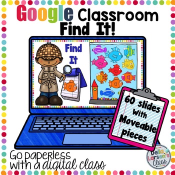Preview of Google Classroom Hidden Picture Distance Learning