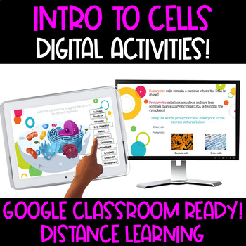Preview of Google Classroom Interactive Slides:  Intro to Cells