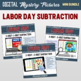 Google Classroom Labor Day Subtraction Mystery Pictures Di