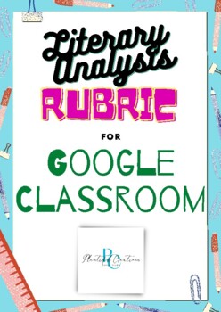Preview of Google Classroom Literary Analysis Essay Rubric