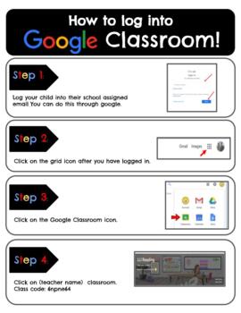 Google Classroom Login Directions