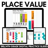 Place Value Activities 3rd & 4th Grade Digital Math Center