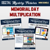 Google Classroom Memorial Day Multiplication Digital Pixel