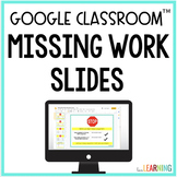 Google Classroom™ Missing Work Slides