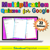 AUTO-GRADED Google Multiplication Tests 0-12 ⭐ Times-Table