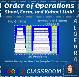 Google Classroom - Order of Operations and Evaluating Expression