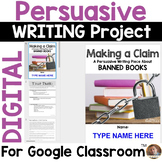 Persuasive Writing Project for Google Classroom: Should Sc