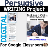 Persuasive Writing Project for Google Classroom: Should Sc