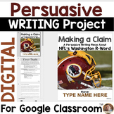 Persuasive Writing for Google Classroom: The NFL and the W