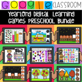 Google Classroom™ Preschool MEGA ELA and Math Growing Bundle