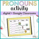 Google Classroom Pronouns Activity Digital