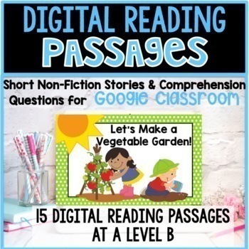 Preview of Google Classroom Reading Comprehension