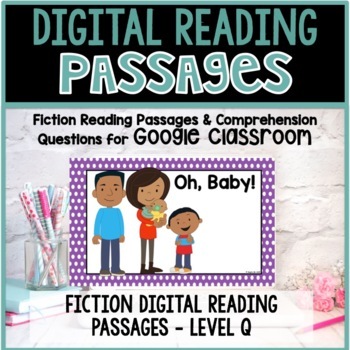 Preview of Google Classroom Reading Comprehension