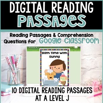 Preview of Google Classroom Reading Comprehension Distance Learning