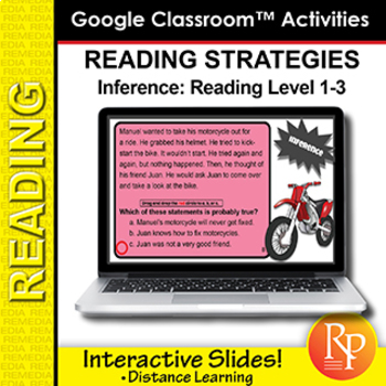 Preview of Making Inferences Google Activities - Reading Strategies | Short Passages