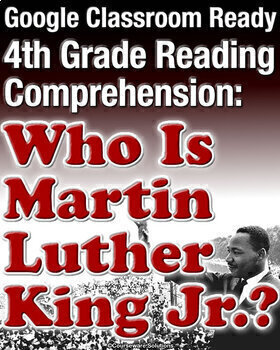 Preview of Google Classroom Ready Black History Reading Comprehension: Martin Luther King