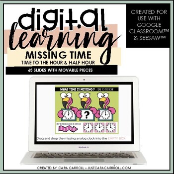 Preview of Google Classroom™/SeeSaw™ Telling Time (Vol. 4) | Distance Learning