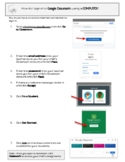 Google Classroom Sign In Instructions (Visual) - for Paren