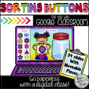 Preview of Google Classroom Sorting Buttons  Distance Learning