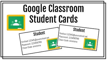 Preview of Google Classroom Student Cards #BTS