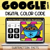 Google Classroom™ Winter Activities Subtraction Facts Set 