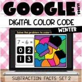 Google Classroom™ Winter Activities Subtraction Facts Set 