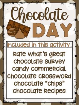 Preview of Google Classrooms Chocolate Day Packet for Distance Learning