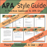 Google Digital | APA Style Guide - Practice Worksheets & Quiz