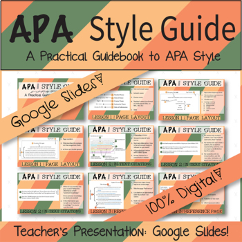 Preview of Google Digital | APA Style Guide - Teaching Presentation
