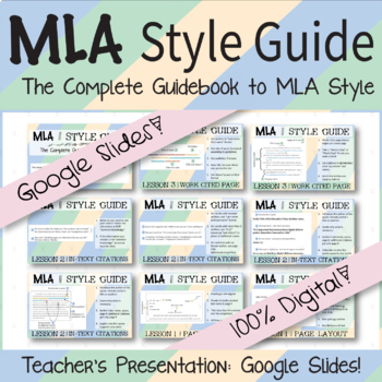 Preview of Google Digital | MLA Style Guide - Teaching Presentation