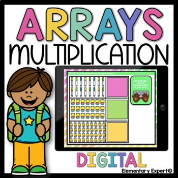Preview of Google Digital Resources Arrays & Multiplication