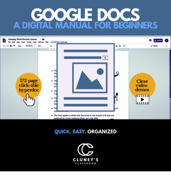 Preview of Google Docs - A Digital Manual for Beginners (Distance Learning)