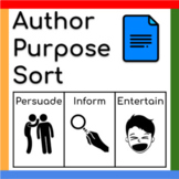 Google Docs ™︱Author Purpose PIE Sort