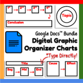 Google Docs ™ Bundle︱Type Direct Graphic Organizer Chart Map