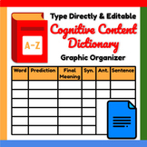 Google Docs ™︱Cognitive Content Dictionary Type Direct Gra