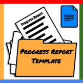 Google Docs ™︱Editable Detailed Progress Report Template