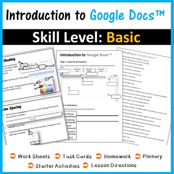 Preview of Introduction & Formatting Lesson Plan & Resources for Google Docs™