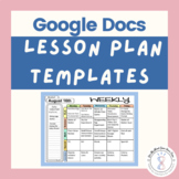 Google Docs Lesson Plan Templates | Bundle