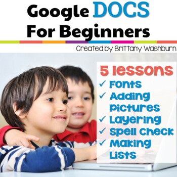 Preview of Google Docs Lessons for Beginners with videos and templates 