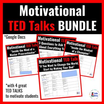 Preview of Google Docs Motivational Ted Talks BUNDLE for the avid learner