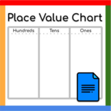 Google Docs ™︱Place Value Chart Type Direct Graphic Organi