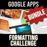 Google Docs, Slides, Sheets Formatting Activity Lesson Pla