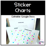 Online Learning Positive Behavior Sticker Charts | EDITABL