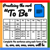 Google Docs ™︱To Be Verb Sort and Match Type Direct Graphi