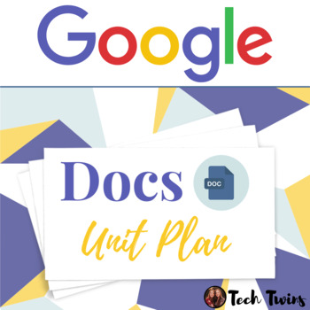 Preview of Google Docs Unit Plan