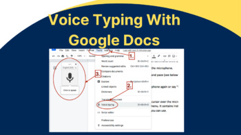 Preview of Google Docs: Voice Typing