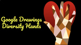 Google Drawings Digital Diversity Hand Art Project 