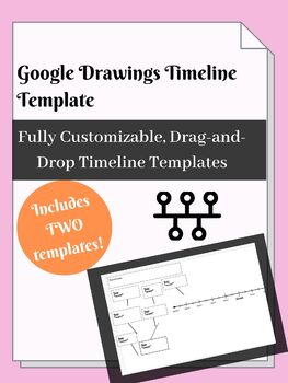 Preview of Google Drawings Editable Timeline Template