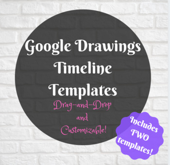 Google Drawings Editable Timeline Template by Hummus Social Studies